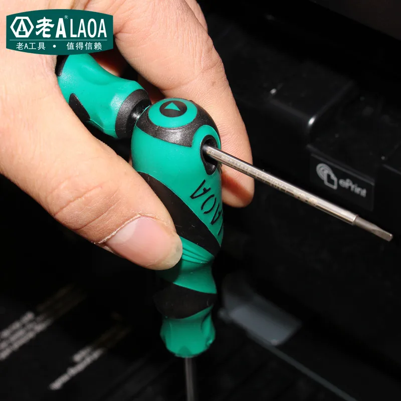 LAOA Lega di Acciaio Inox A Doppio Manico di Colore 4pcs Triangolo Cacciavite S2 Triangolo Cacciavite Bullone driver cacciavite Speciale
