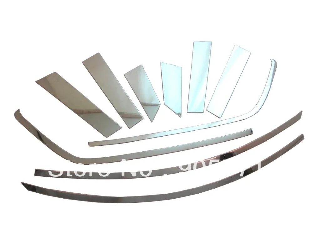 

High Quality Chrome Side Door Window Top Trim Set Stainless Steel for Ford EcoSport 2013 Up