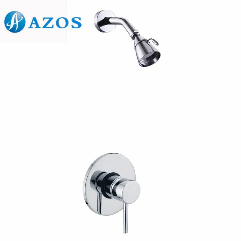 

Bathroom Single Handle Shower Faucet Trim Valve Body Complete Kit, Polished Chrome Color LYTZ057