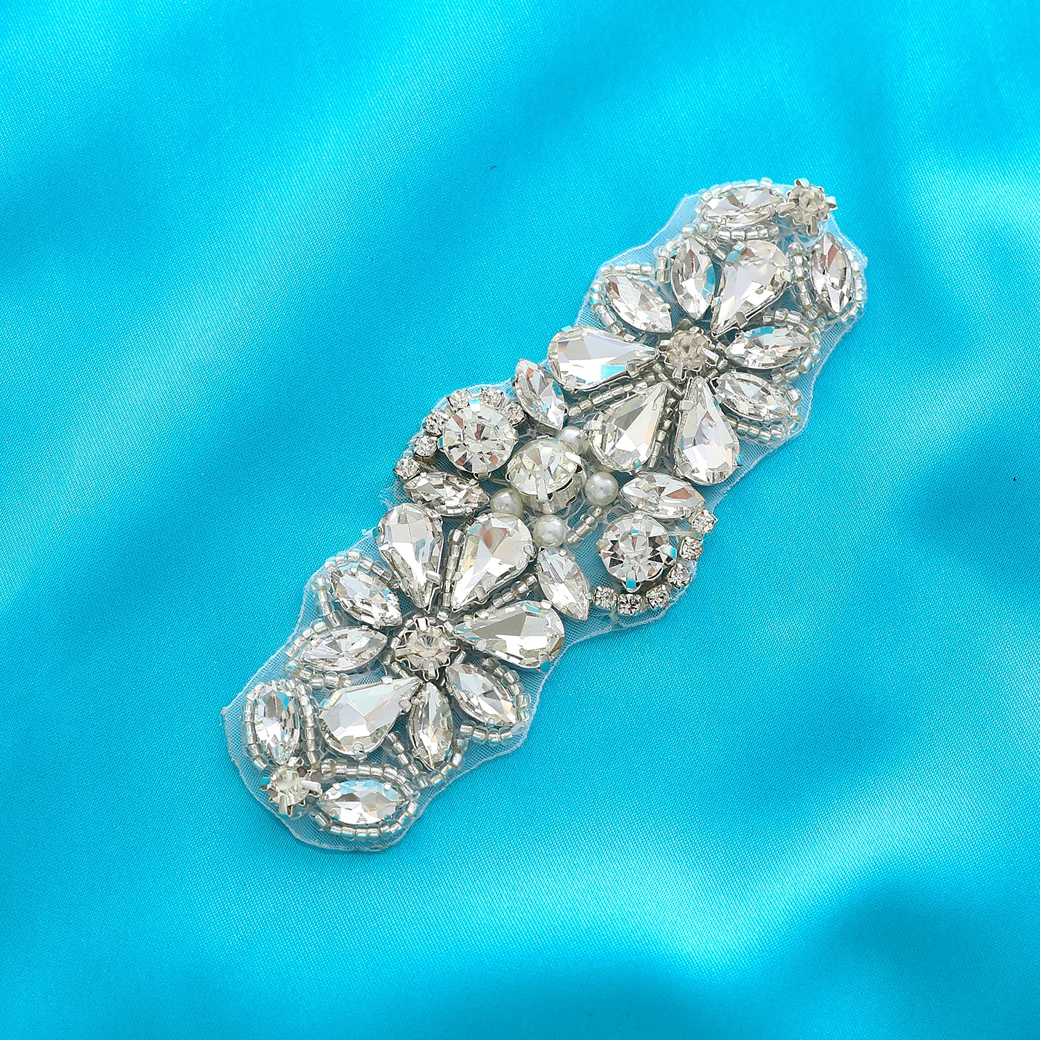 Strass Applicaties Trouwjurk Riem Naai Bridal Riem Sjerpen Rose Goud voor Bruiloft Riem F209