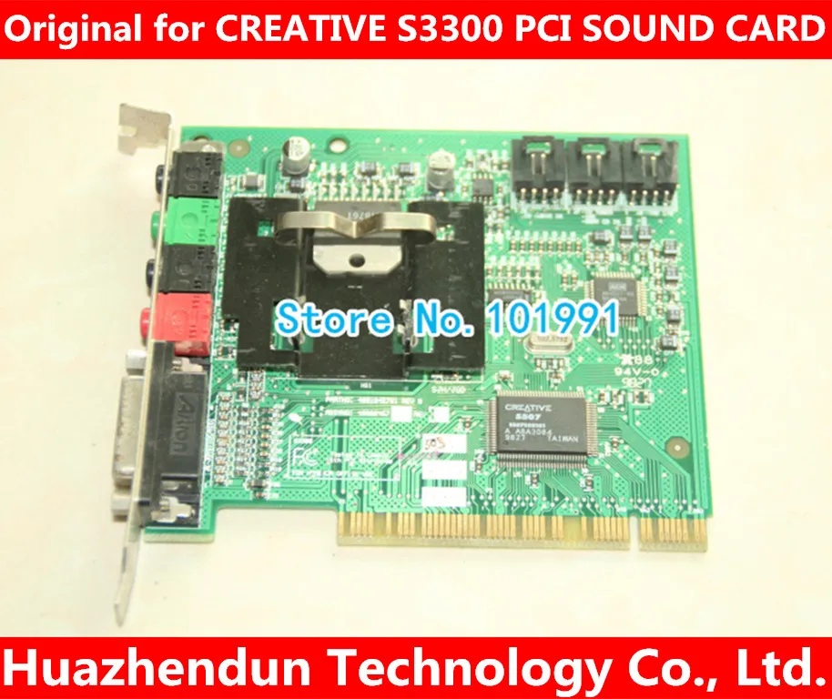 

Original for CREATIVE S3300 PCI 4.1 SOUND CARD support xp/win7 32bit WORKING GOOD