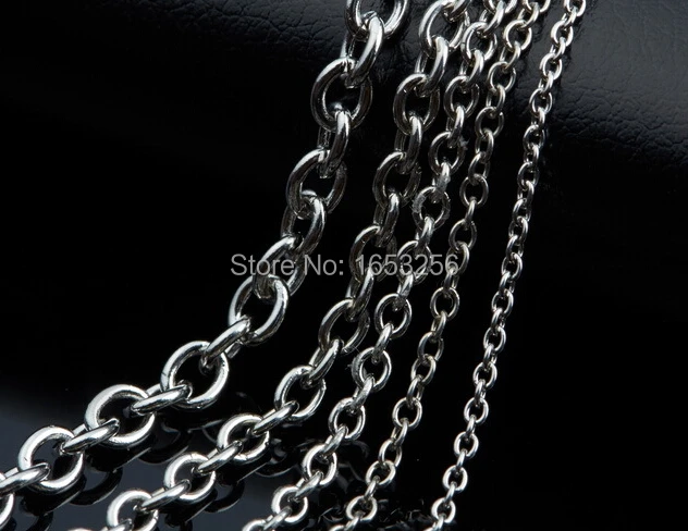 

10 meters 3mm Stainless Steel smooth Oval Chain Jewelry Finding /Marking Chain DIY