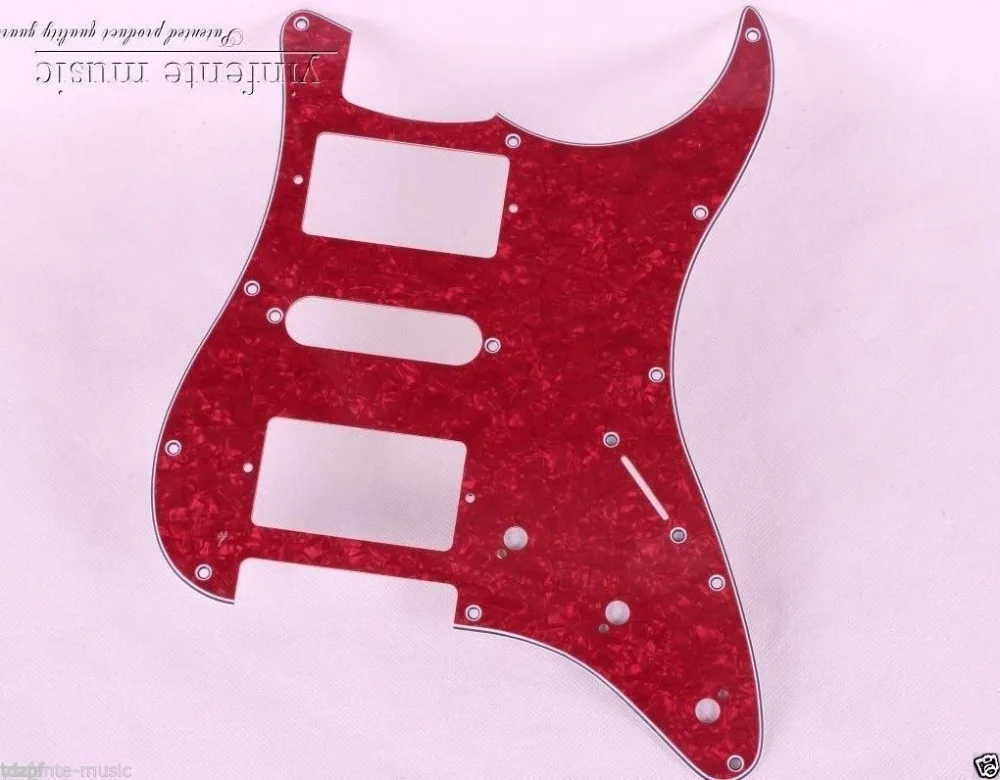 

one RED WHITE BLACK color New Electric Guitar Pickguard flame HSH S trat Guitar parts #1916