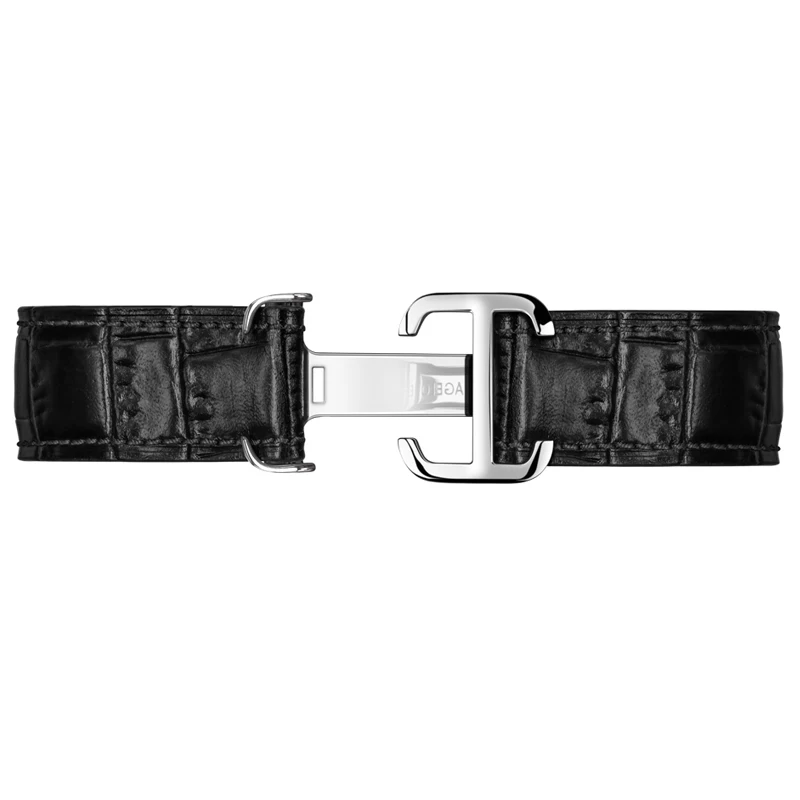 AGELOCER Original Watch Spare Part Width 20mm Genuine Leather Strap 316L Stainless Steel Buckle