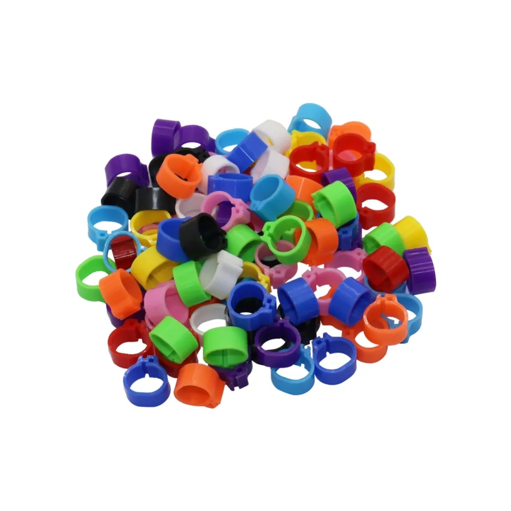 Multicolor Pigeons Rings 10mm Bayonet Identification Ring Bird Plastic Clip Rings Pigeon Foot Ring Pigeon Supplies 200 Pcs