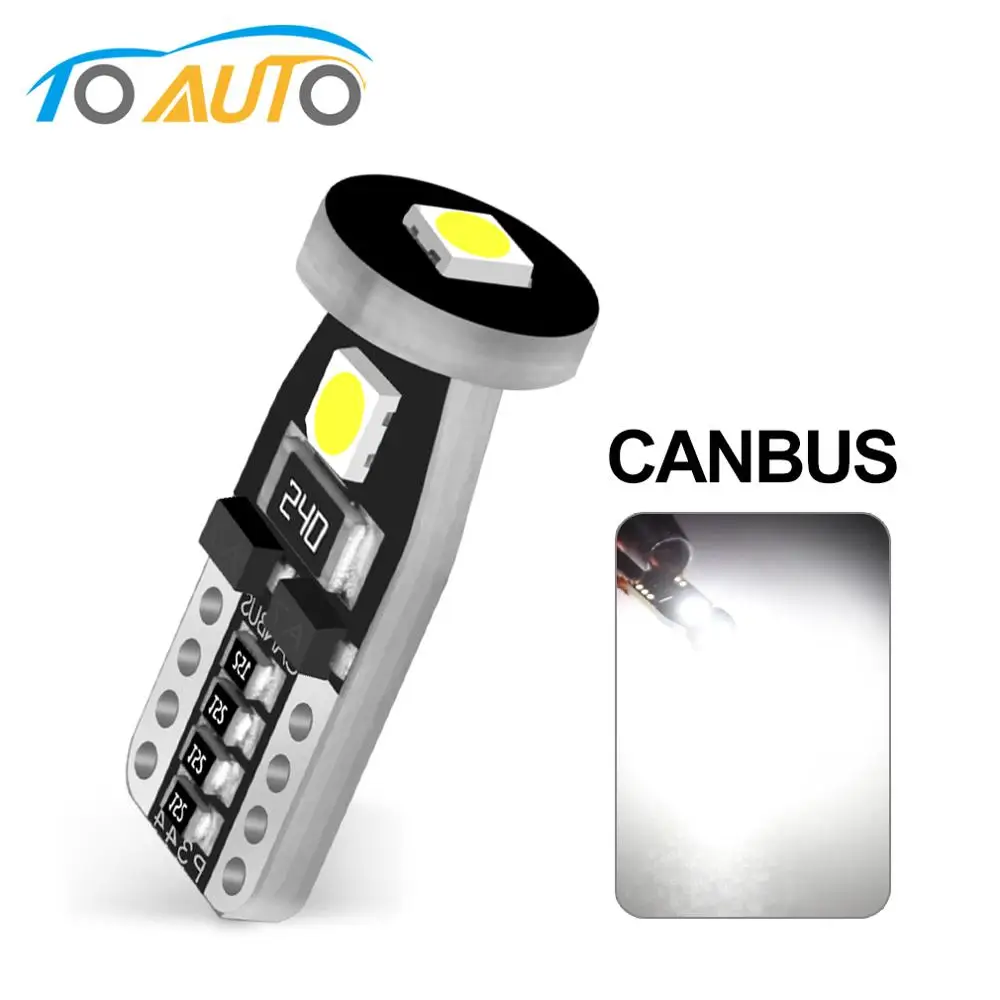 

Светодиодные лампы T10 Canbus W5W, 168, 194, 6000 К, 12 В