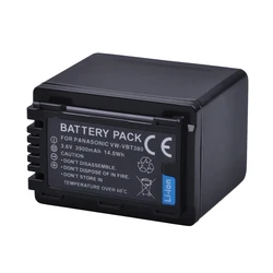 1Pc 3900mAh VW-VBT380 VBT380 VW-VBT190 VBT190 bateria do baterii Panasonic HC-V110, HC-V130, HC-V160, HC-V180, HC-V201, HC-V250, HC-V260