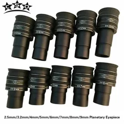 2,5mm/3,2mm/4mm/5mm/6mm/7mm/8mm /9mm SWA 58 grado TMB planetaria II ocular de ángulo ancho telescopio astronómico accesorios 1,2