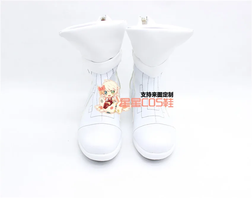 

KILL La KILL Matoi Ryuko White Short Halloween Cosplay Shoes Boots X002