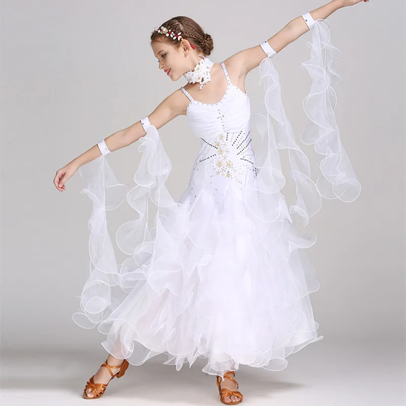 Pink Fairy Ballroom Dress Children Dance Costumes Dance Dress For Girls Ballroom Dancing Dresses For Kids Waltz Dress