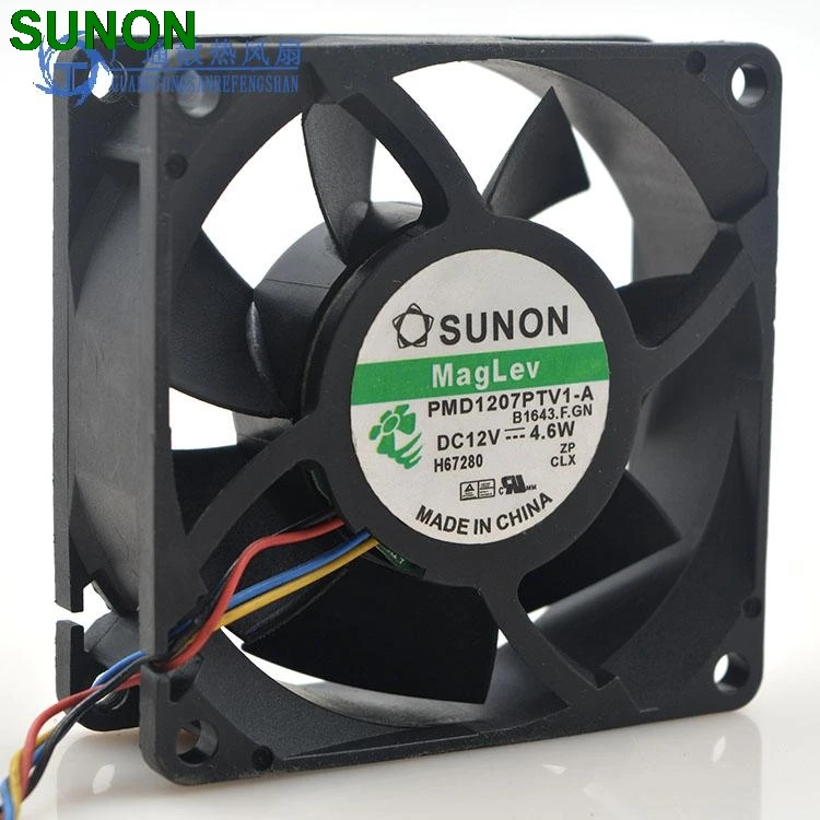 Original For Sunon PMD1207PTV1-A 7025 Magnetic Levitation Maintenance  Bearing Large Air Volume 7CM Fan 70x70x25mm