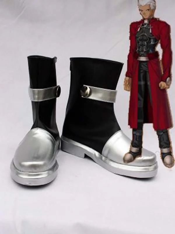 

Fate Stay Night Cosplay Archer Short Cosplay Boots Shoes Anime Party Cosplay Boots Custom Made Men Shoes