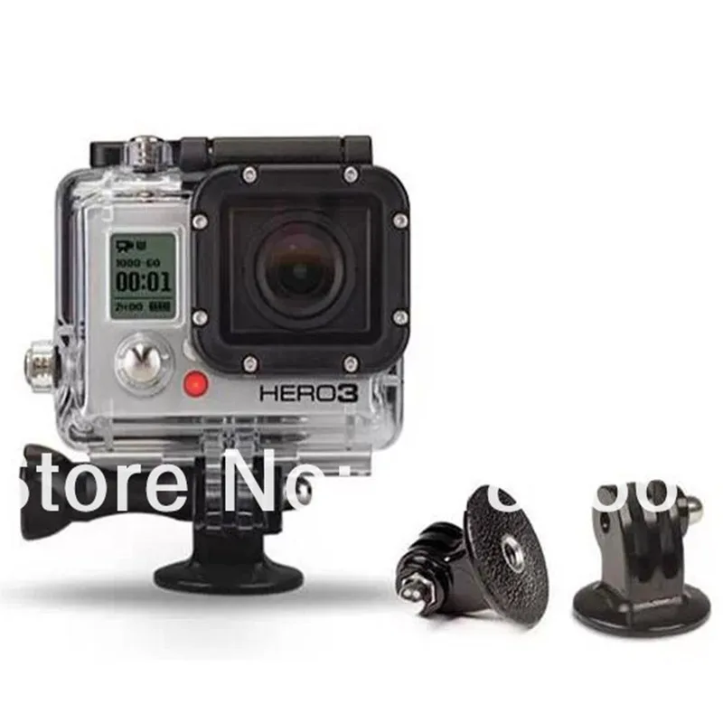 100pcs Tripod Mount Adapter + Screw + Nut for action Accessories 1/4  for SPORTS ACTION HD Camera Hero 5 4  3 / 2 / 1