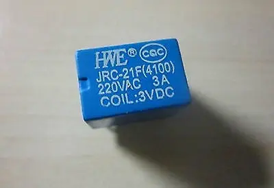 

50pcs Miniature PCB Relay JRC-21F 4100 DC 12V 6 Pins