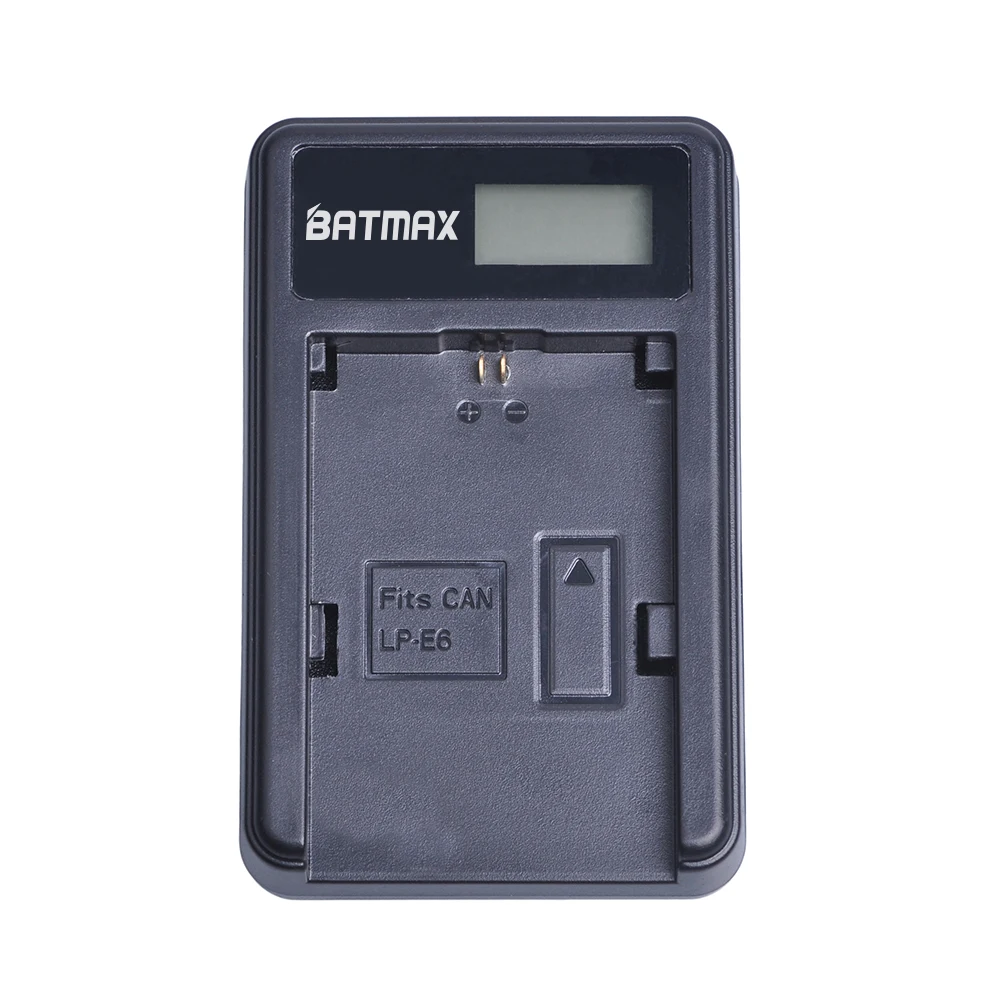 2x2650mah bateria da câmera LP-E6 lpe6 lp e6 + lcd carregador usb para canon dslr eos 5d mark ii iii 60d 60da 7d 70d 6d