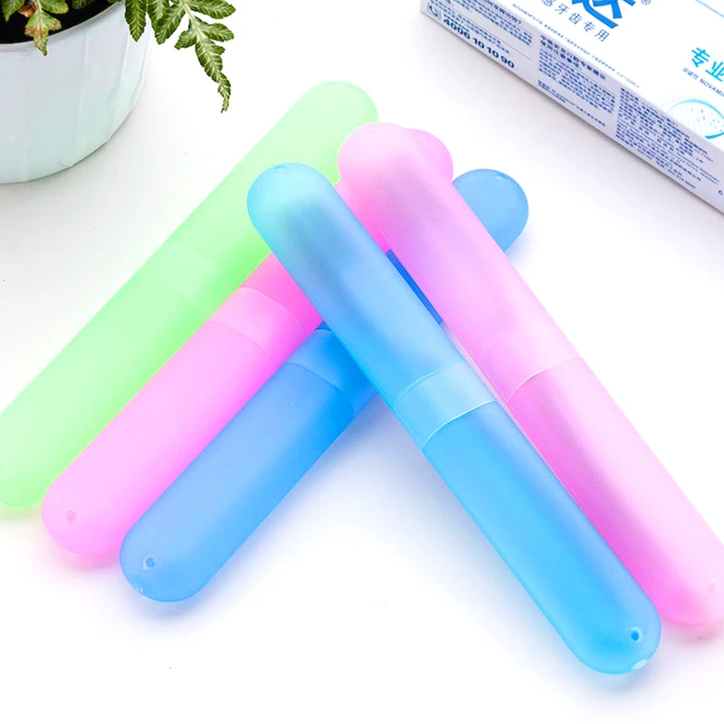 1 Pcs New Trendy Travel Hiking Camping Toothbrush Protect Holder Case Box Tube Cover Portable Toothbrushes Health Protector