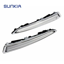 SUNKIA-luces LED de circulación diurna para Ford Kuga, lámparas de señal de giro, impermeables, DRL, Escape, 100%, 2 unidades por juego