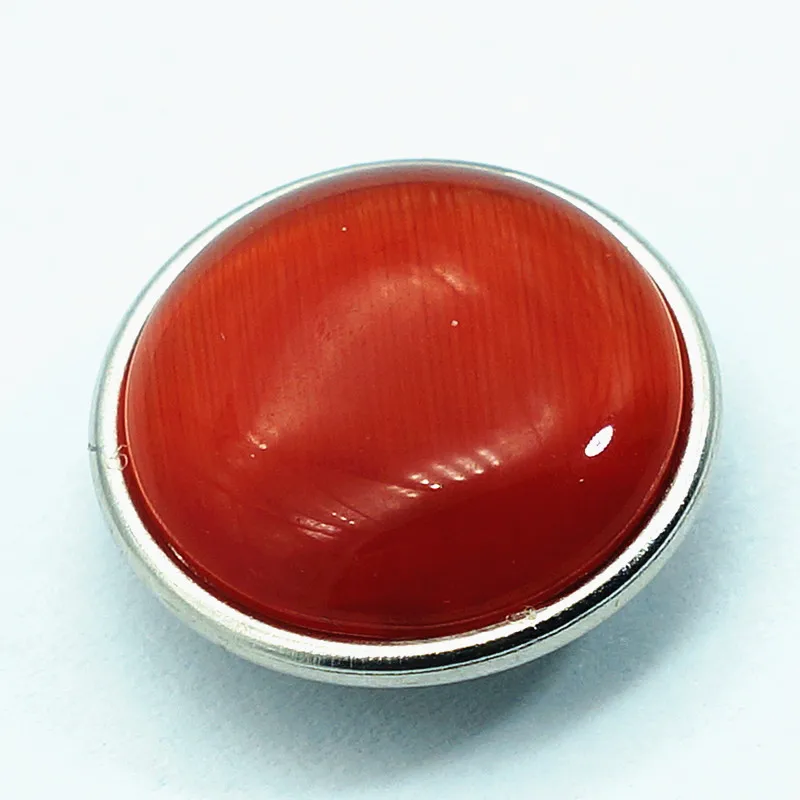 New NS0011 Fashion 10pcs mixed Colorful stone 18MM snap buttons fit DIY snap bracelets jewelry wholesale