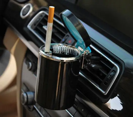 Universal Car Hot Portable LED Light Car Ashtray Cigarette Cylinder Holder