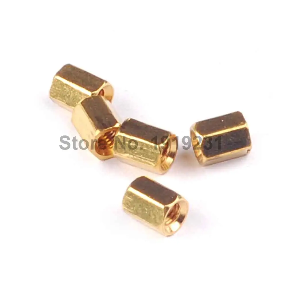 100PCS M3 * 6MM Coluna De Cobre Oco 6MM