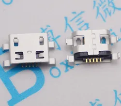 Conector Micro USB para móvil, placa pesada de 5 pines, 0,8mm, tipo B, sin conector hembra lateral, tableta móvil para reparación de Mini USB, 50 Uds.