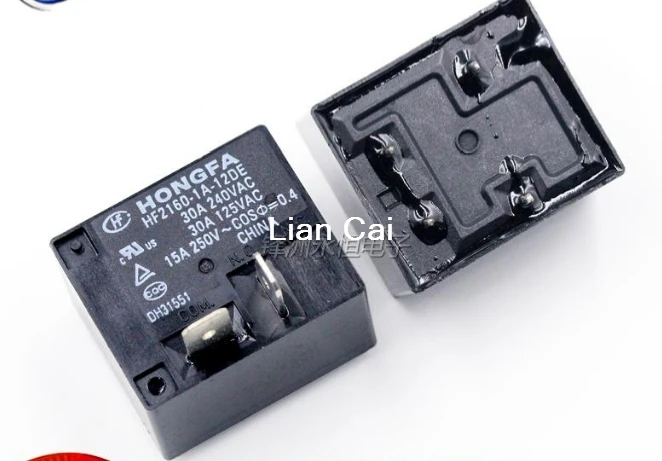 Free shipping new and origianl relay HF2160-1A-12DE 30A DC12V DIP4 50pcs/lot