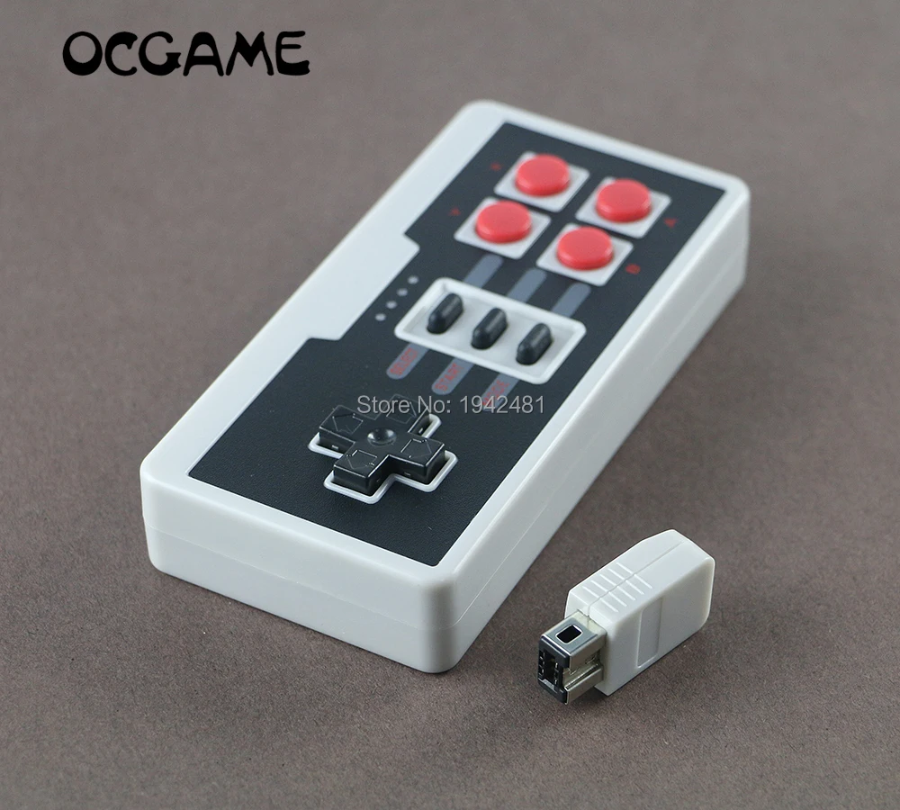 

6pcs/lot Wireless USB Plug Play Controller Gamepad for NES Mini 4 Buttons Wireless controller With wireless Receiver