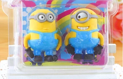 2017 New Arrival HOT RECOMMENDING Cartoon Eraser School Eraser Yellow Hero Eraser 2 pieces per lot