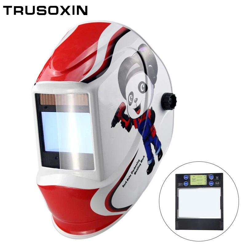 

Smart Large Window 4 Arc Sensor DIN5-DIN13 Solar Auto Darkening TIG MIG MMA True color Welding Mask/Helmet/Welder Cap/Face Mask