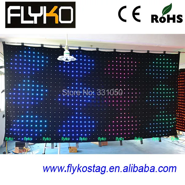 

P9CM 2X4M flexible and colorfull led stage wall