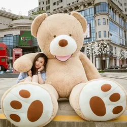 Selling Toy Big Size 160cm American Giant Bear Skin kawaii Bear Coat Good Quality Factary Price Soft Toys For Girls