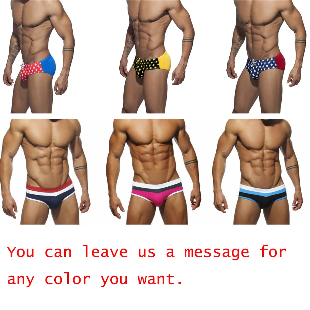 Hot Style Sexy Swimwear Men Brief With Pad Plus Size Swimsuit Waterproof Swimming Trunks For Bathing Swim Shorts Sunga badpak