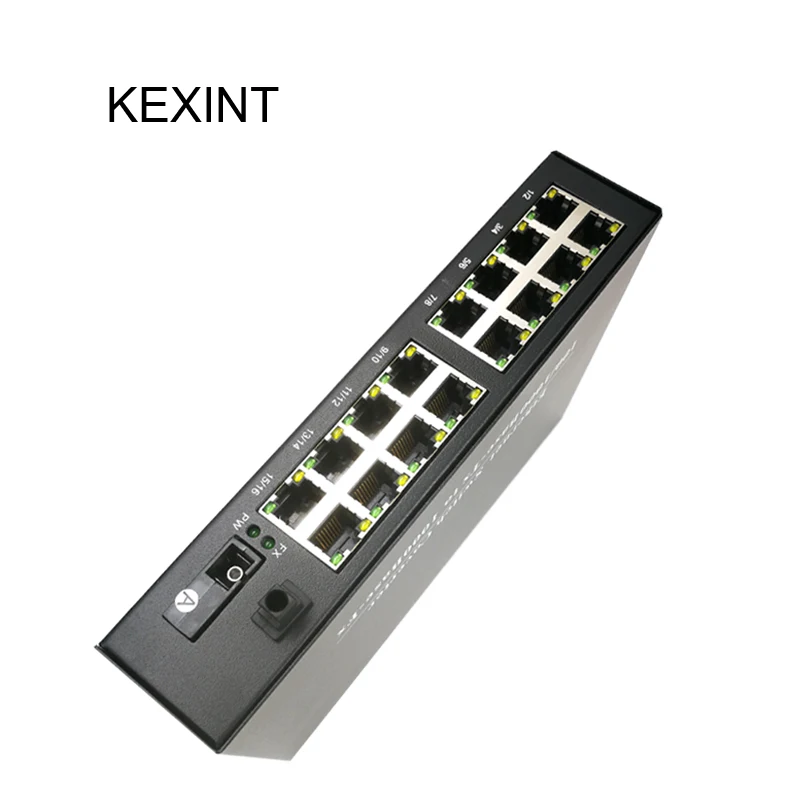 KEXINT 16 Port Media Converter Ethernet Order Fiber Media Converters Fiber Network Media Converter FTTH