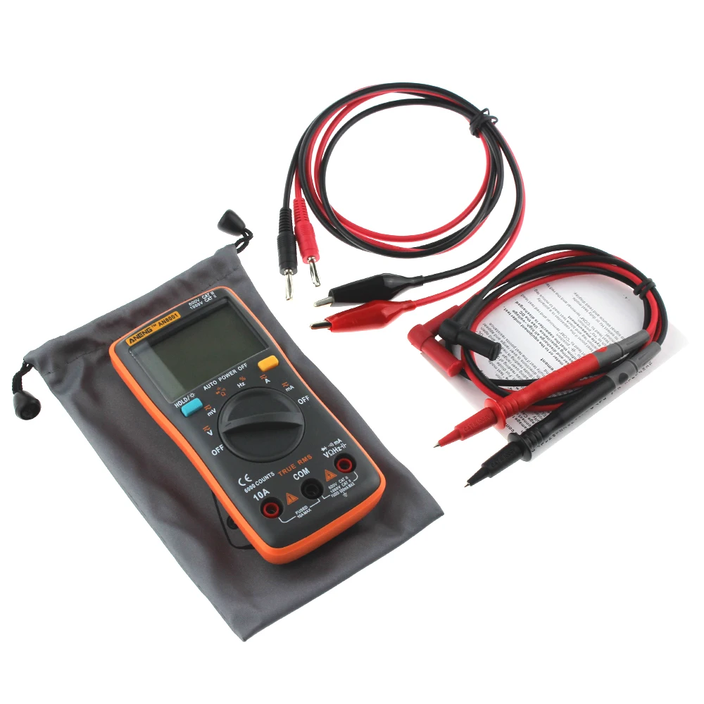 ANENG Portable LCD Digital Multimeter  AC/DC Ammeter Voltmeter Ohm Meter Wire Pen AN8000 AN8001 AN8002 AN8004 AN8008 AN8009