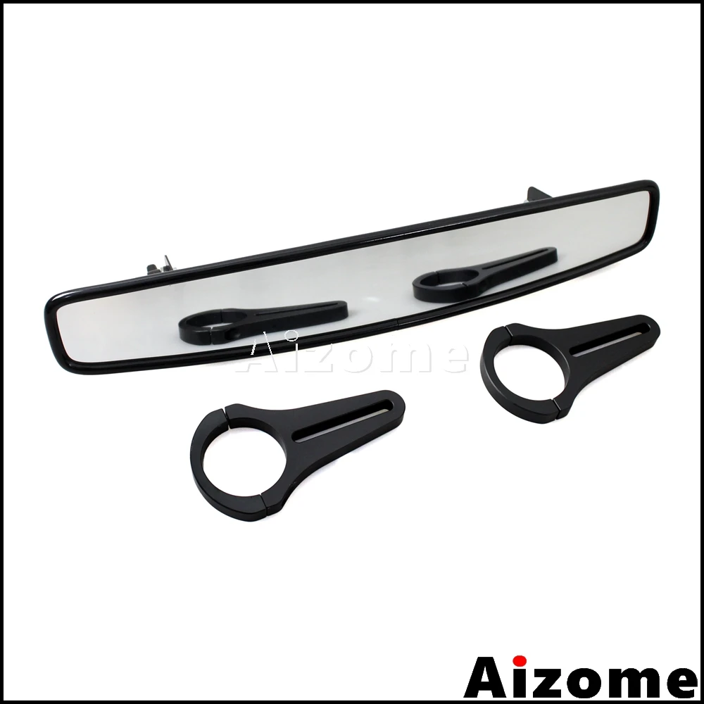UTV Rear View Wide Mirror W/1.75" Clamp For Polaris Ranger RZR 400 500 570 700 800 900 XP1000 Yamaha Rhinos 450 660 700 YXZ1000R view 4