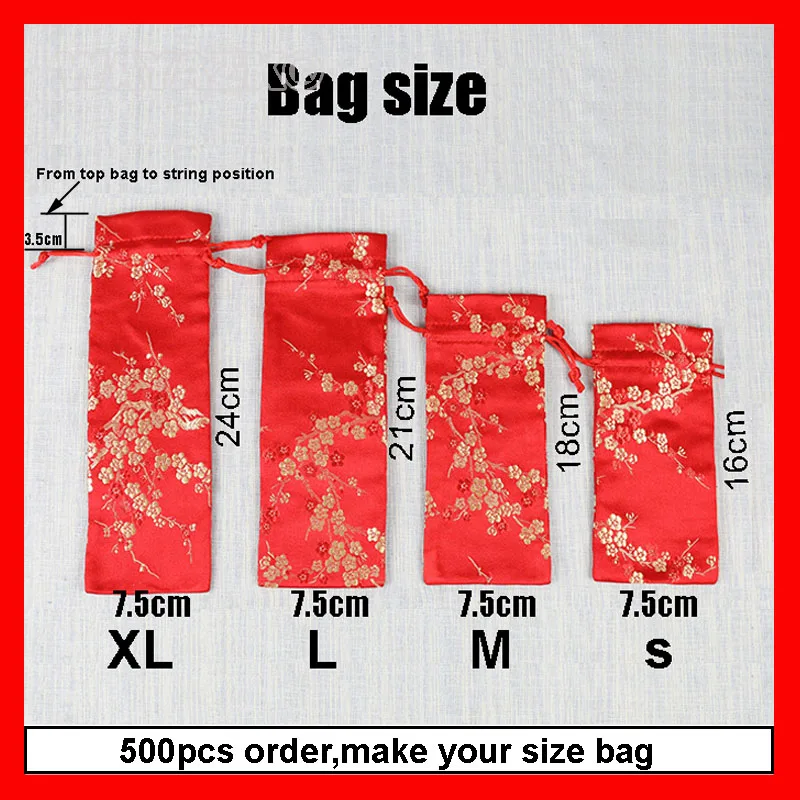 (100 pieces/lot) high quality Silks and satins fabric cloth cosmetic  drawstring gift bag