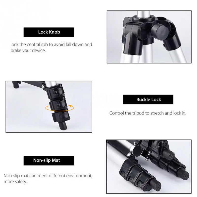 Long tripod Remote Control Self-Timer Camera Shutter Bluetooth-compatible Clip Holder Tripod Sets Kit For phone Stand holder