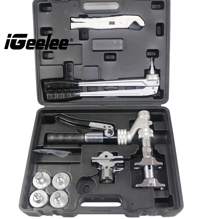 iGeelee Hydraulic Pex Press tool IG-1632AZ Range 16-32mm used for REHAU Systems with pex pressing and expanding tools