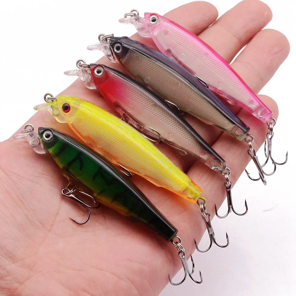 1 Uds cebo falso 7,6g 8cm pececillo con láser señuelo para Pesca wobbler Crankbait Artificial Japón Swimbait para aparejos de Pesca Lucio bajo - imagen 4