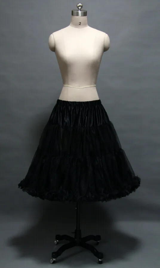 ในสต็อก Ruffled Petticoats สีสันสีแดงรุ่น1950S Vintage Tulle ภายใต้กระโปรงสำหรับงานแต่งงาน