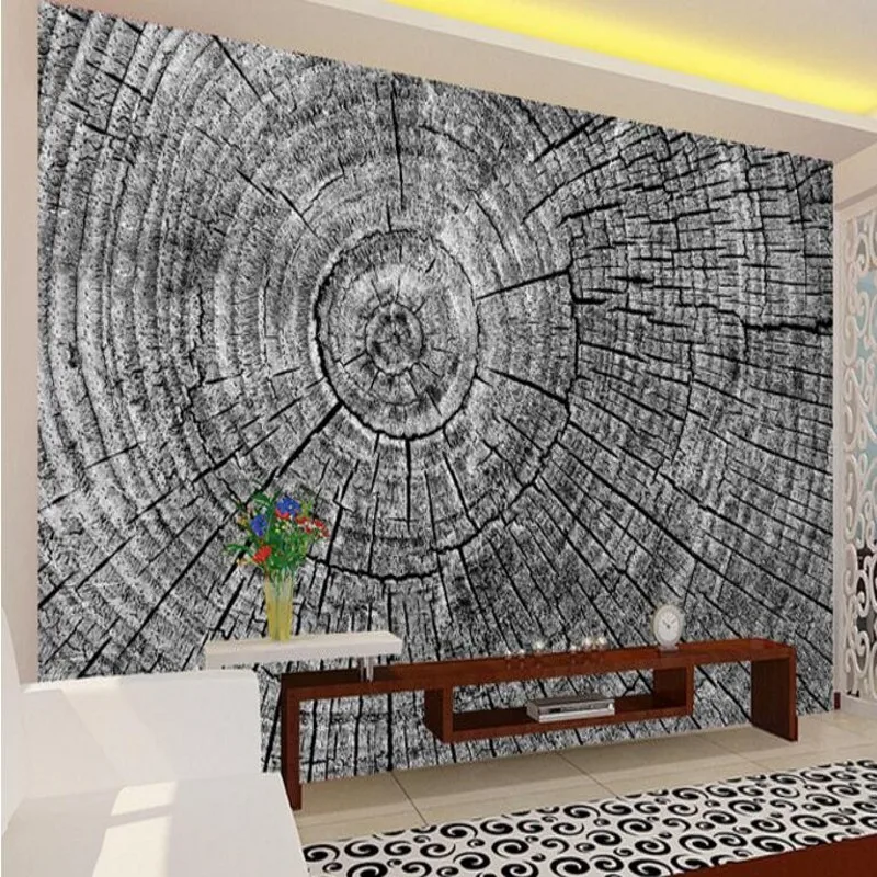 

wellyu Customized large - scale murals personalized art wood wood 3D backdrop wallpaper papel de parede para quarto