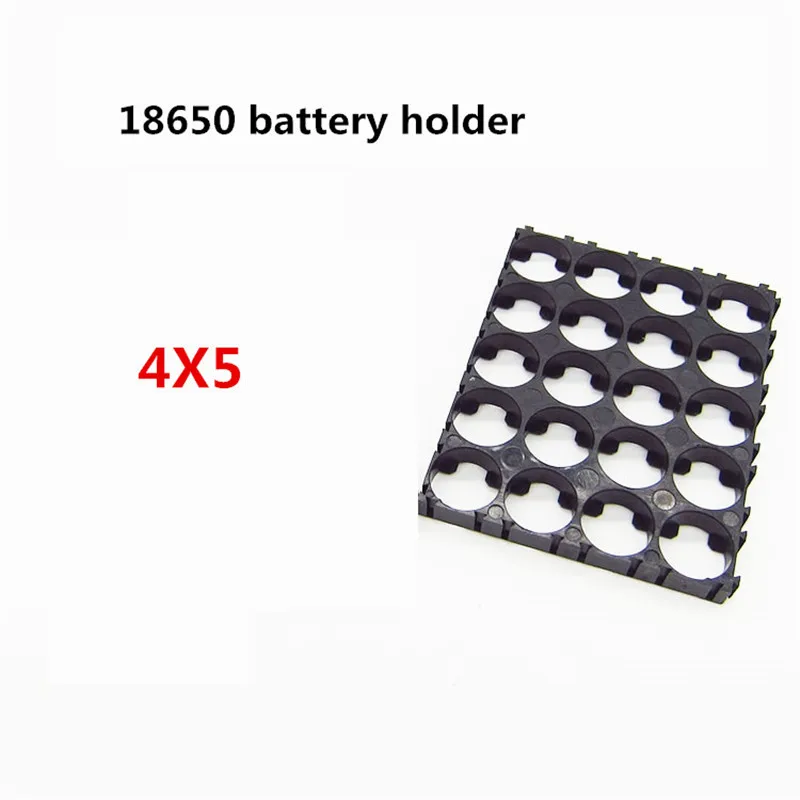 

4X5 Join 18650 Battery Holder Bracket Cylindrical Battery Holder 18650 Li-ion Cell Holder 10/20/30/50pcs