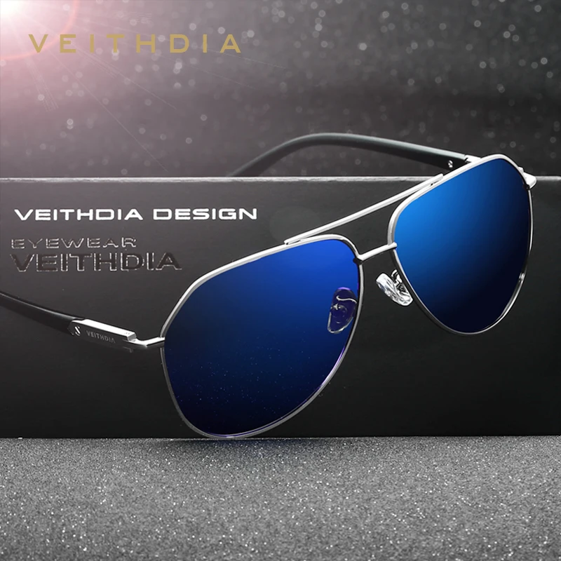 VEITHDIA Polarized Vintage Sunglasses Men New Arrival Brand Designer Sun Glasses Outdoor Fishing Vaction Eyewear for Male 2732