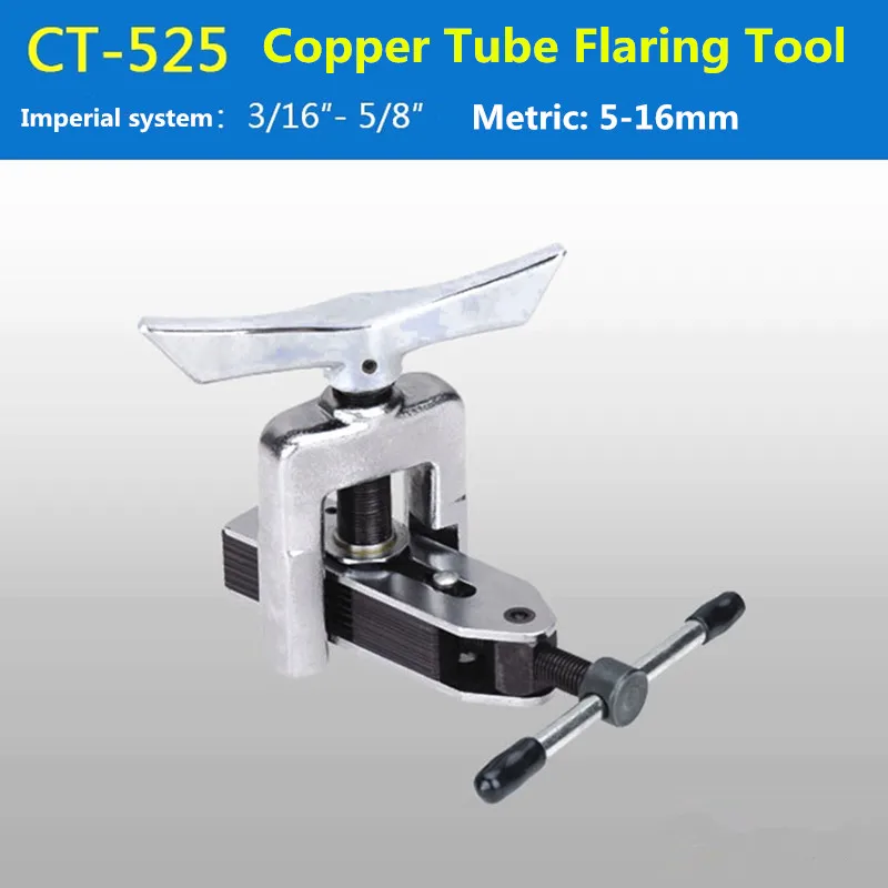 

Flexible 3/16" to 5/8" (5-16 mm) Universal Copper Tube Flaring Tool Kit CT-525 Tube Expander