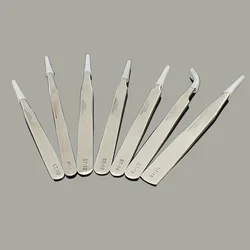 1pcs Precision Stainless Steel Anti Static Tweezer Electronics Watchmaker Repair Eyebrow Tweezer Beauty Tool Pick up Tweezer