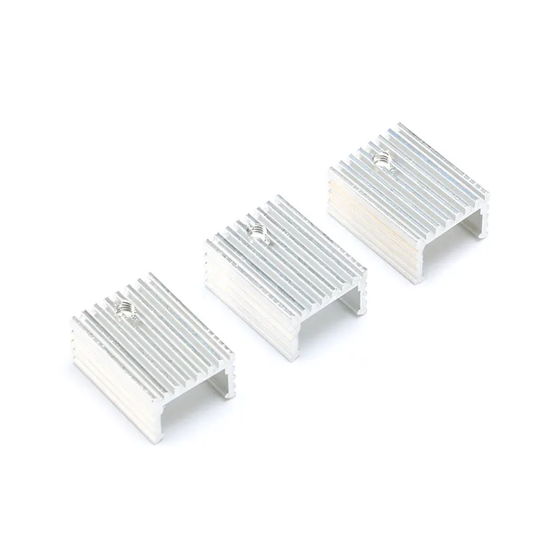 Dissipador de calor de alumínio para 220, dissipador de calor transistor radiador to220 refrigeração 20*15*10mm 10 com 10 peças a-220