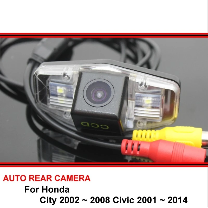 For Honda City 2002-2008 Civic 2001-2014 Night Vision  HD Car Rear View Camera CCD Reverse Backup Rearview Parking