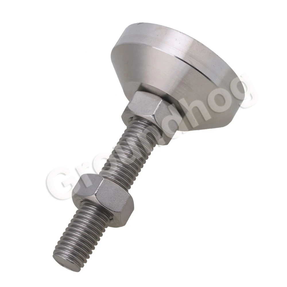 4Pcs Adjustable Feet Thread Dia M12x50mm Fixed Universal Leveling Stainless Steel feet foot for Machine Furniture 1.5 ton load