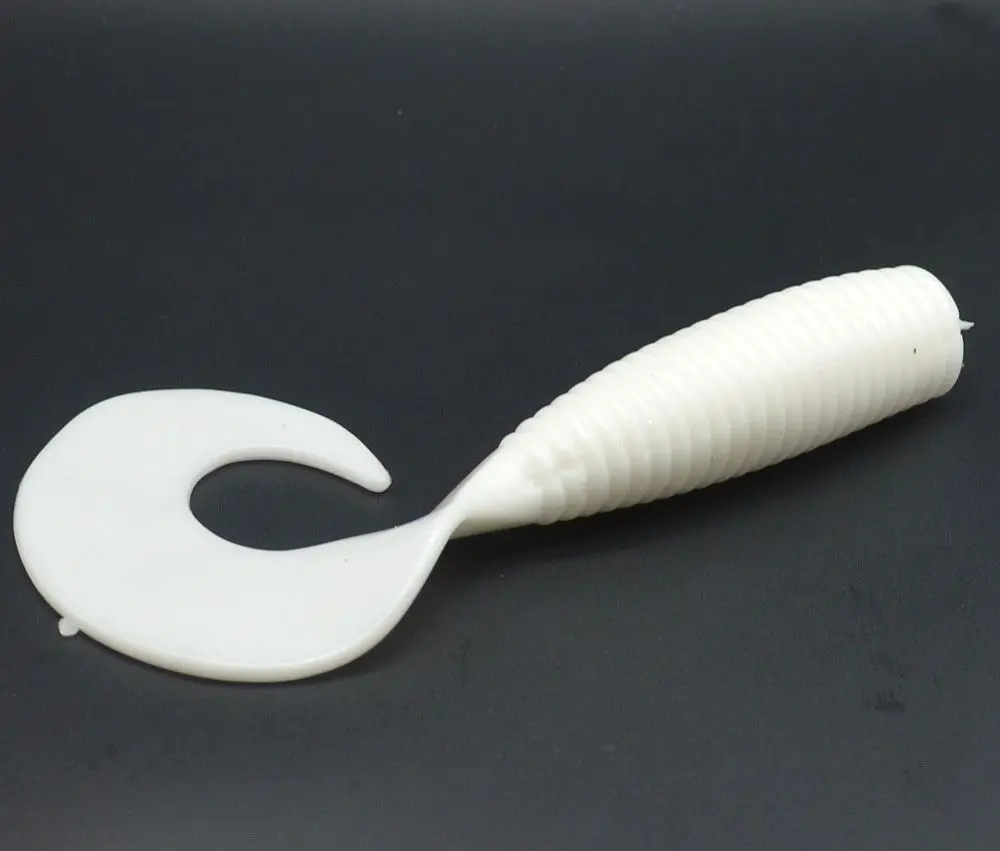 Ocean Boat Fishing Rock Beach Soft Bait Kunstköder Big Worm Single Tail Grub Trolling 50g Köder 1 Stück Sale – Detail 10
