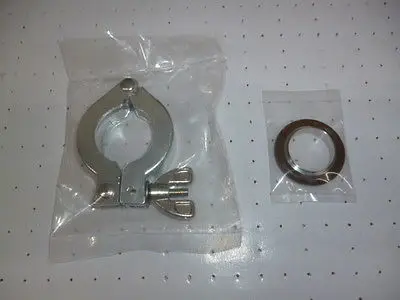 

Lot of 4 set Aluminum Clamp NW25 KF25 with KF25 Centering Ring S.S vacuum parts XWJ